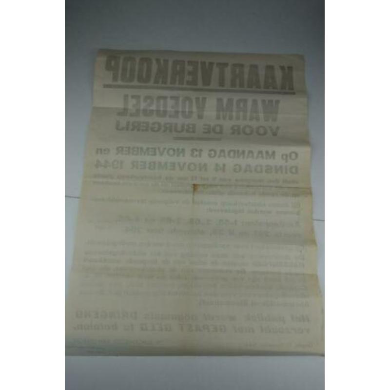 Utrechtse ww2 poster in top staat