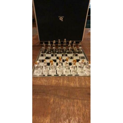 Exclusieve kristallen schaakset preciosa als nieuw