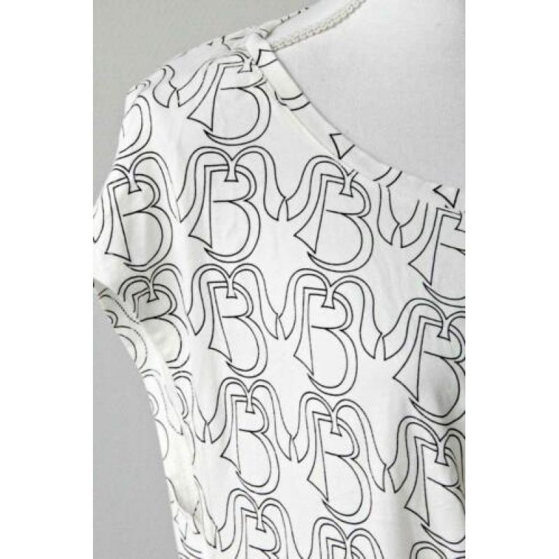 Margit Brandt - NIEUW / mooie witte top met print / maat XL