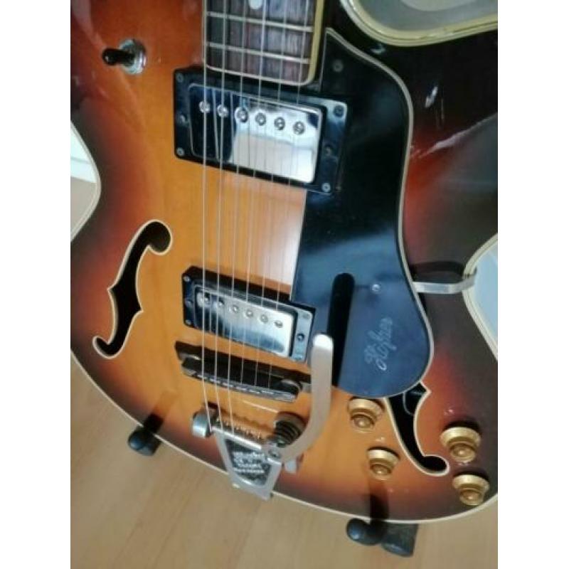 Hofner President/vintage gitaar met de koffer