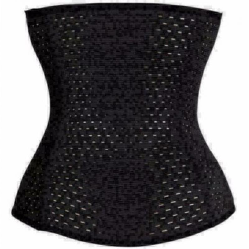 zwarte waist trainer taille shaper korset corset maat XL