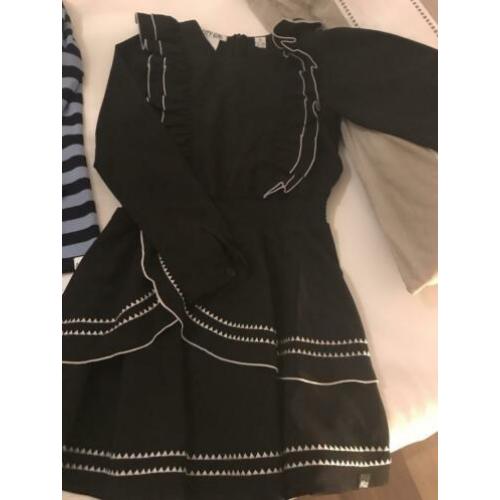 Mooi zwart jurkje van katoen nik en bij