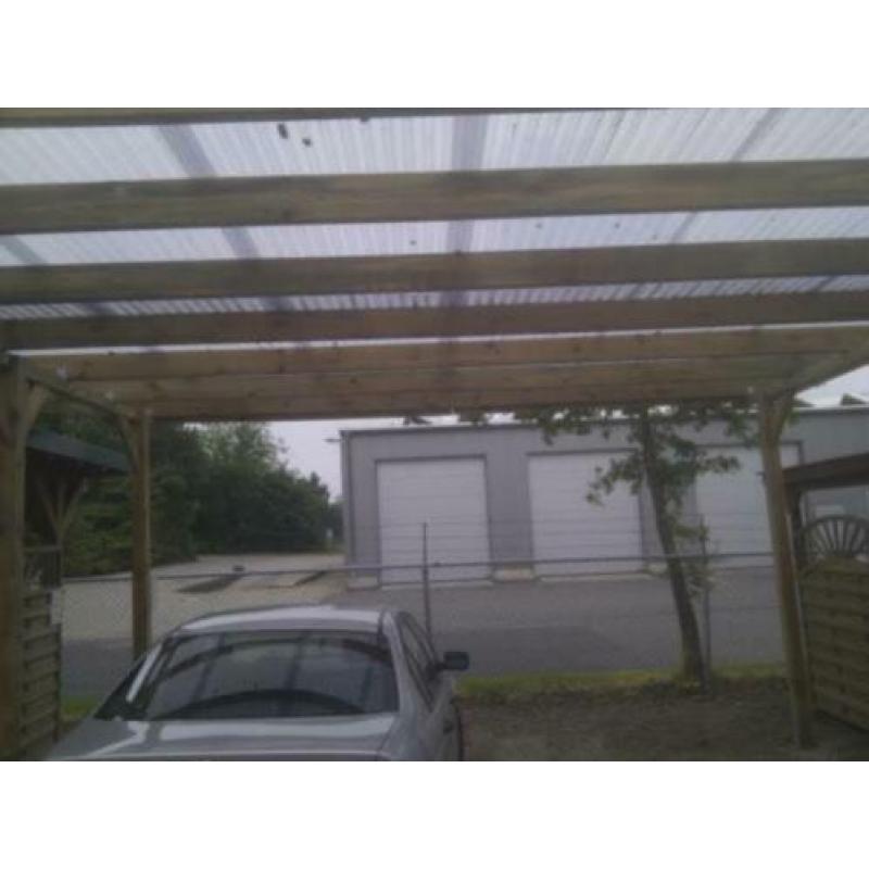 Carport dubbel overkapping