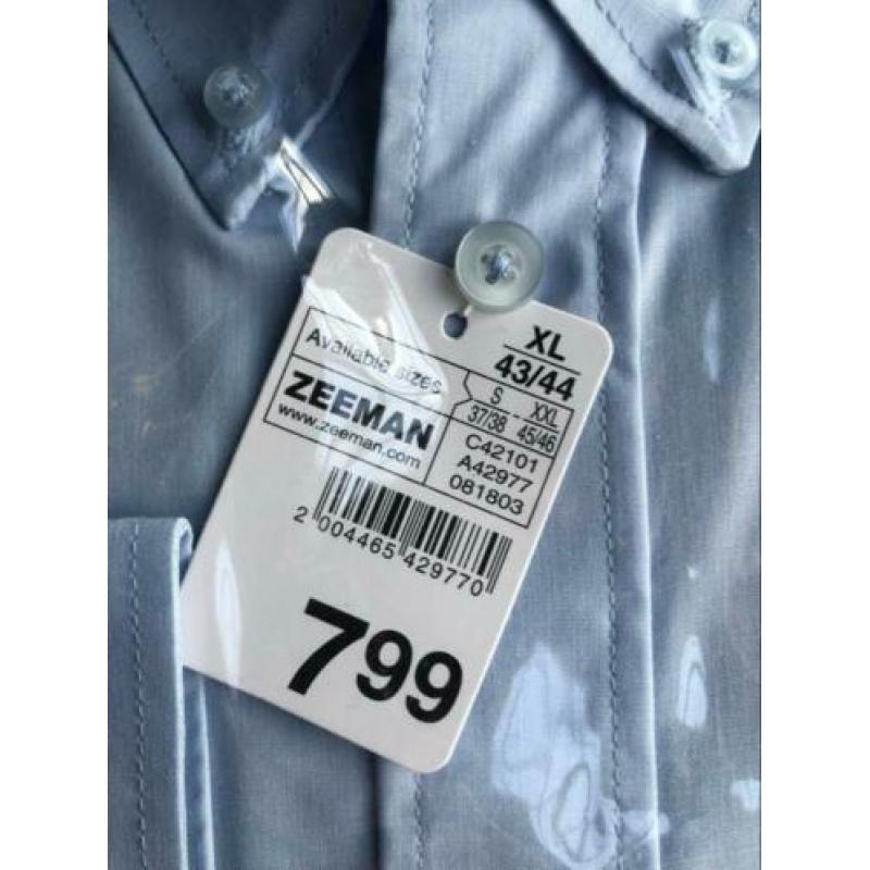 Overhemd Zeeman XL lichtblauw NIEUW!!