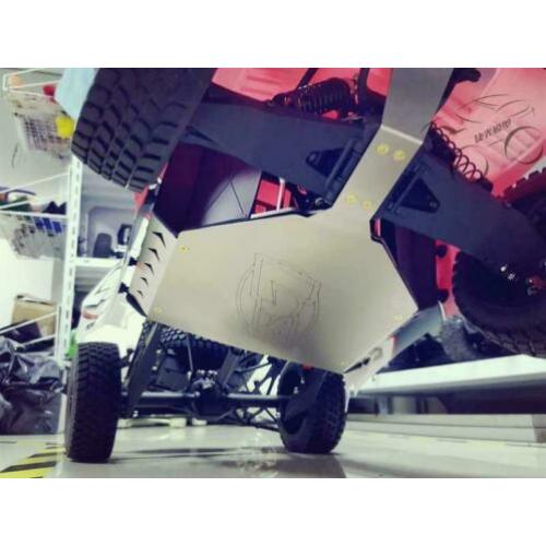 JG RVS Chassis Armor Skid Plate 1/6 Super Baja Rey NIEUW