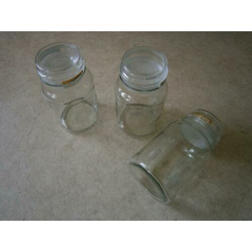 Glazen Voorraadpot (Moccona), Sluit Luchtdicht Af - 0,7 Ltr.