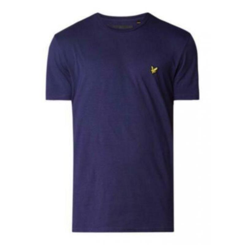 Lyle & Scott Crew Neck T-shirt , Blauw , Maat M
