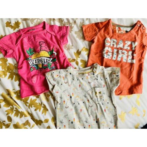 Hippe t shirts maat 68 meisje merkkleding