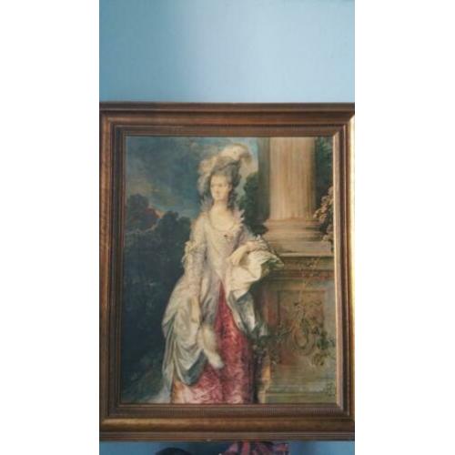 Prachtige ingelijste reproductie van een klassiek schilderij