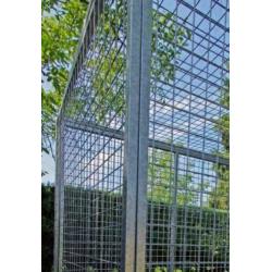 Kattenren B=480 x D=180 x H= 180cm gegalvaniseerd