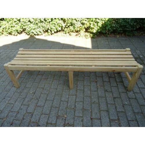 Stevige teakhouten tuinbank - 180 cm