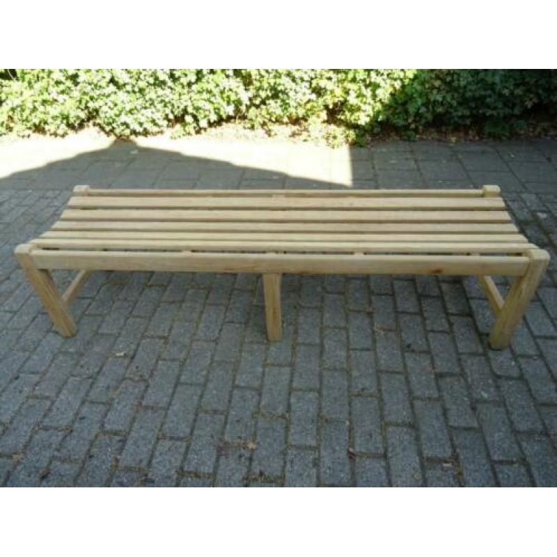 Stevige teakhouten tuinbank - 180 cm