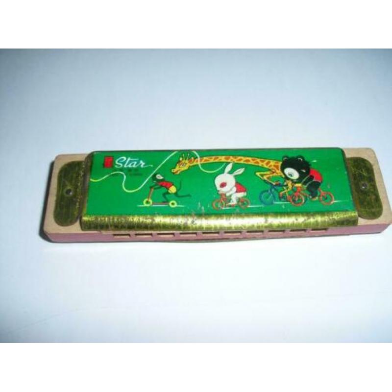retro mondharmonica Star made in China