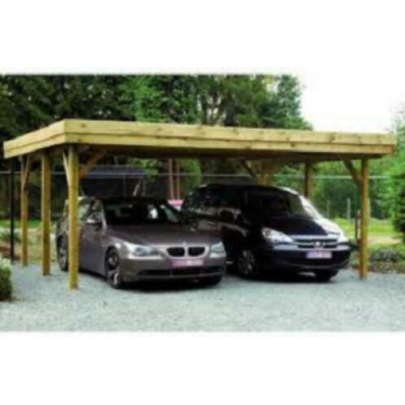 Carport dubbel overkapping