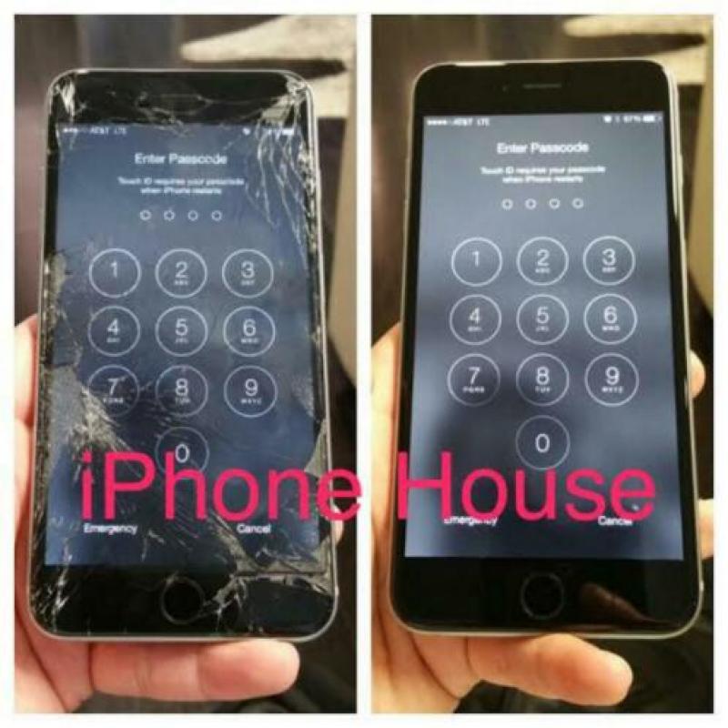 Actie! iPhone kapot scherm reparatie! 6s 6 8 7 plus 5 SE 7 X