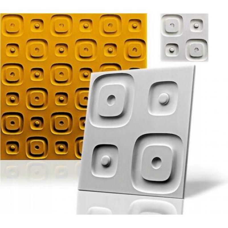 Gips Wandpanelen 3D- Loco 3D