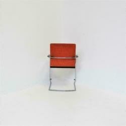 Wilkhahn ON Chair Vergaderstoelen, ORANJE, Netweave Stoel