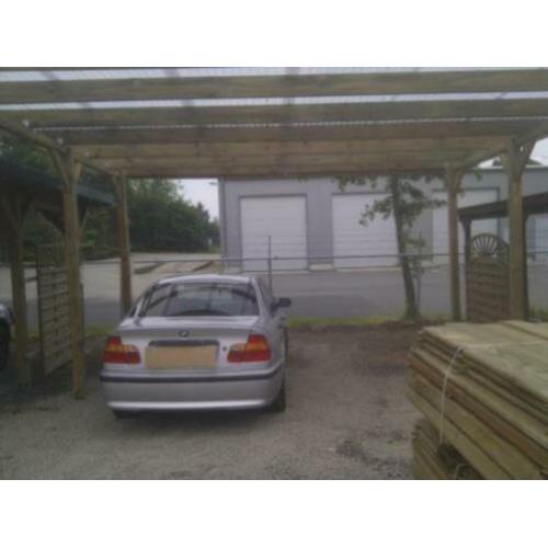 Carport dubbel overkapping