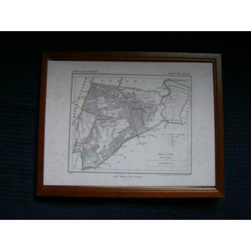 Kaartje van de gemeente Baarn uit 1867 kopie Kuypers kaart