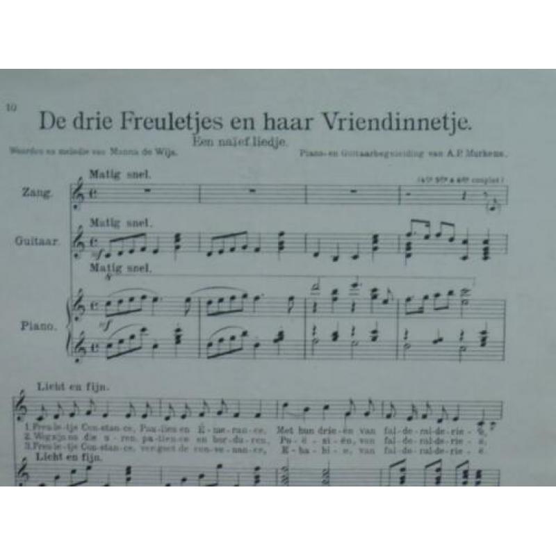 Zeven liedjes --manna de wijs-mouton --1e bundel