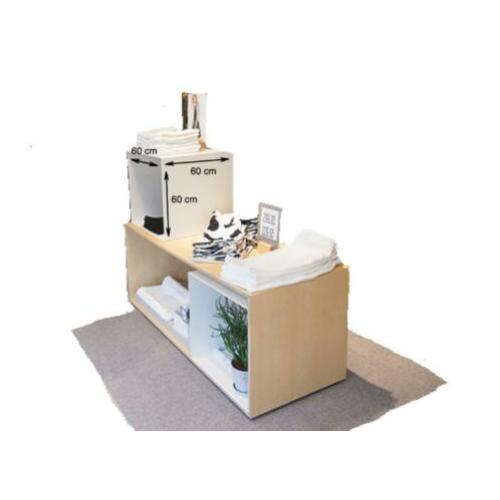 Kubus / Cubus Display / Tafel kast blokken wit NEW* VILLA
