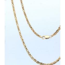Gouden Byzantijnse Koningsketting 18 Krt / 60 cm