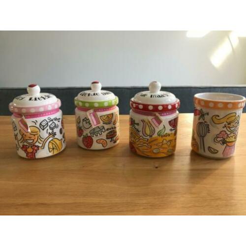 Blond Amsterdam servies - voorraad potten