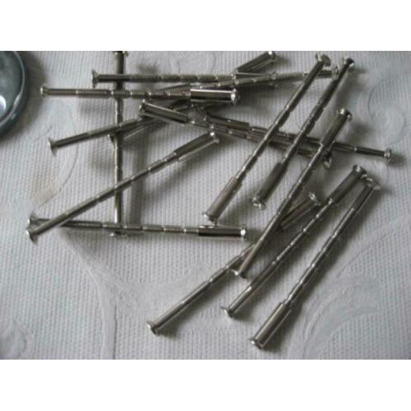 NIEUW RVS modern sleutelrozet rozet 8 stuks diameter 52 mm