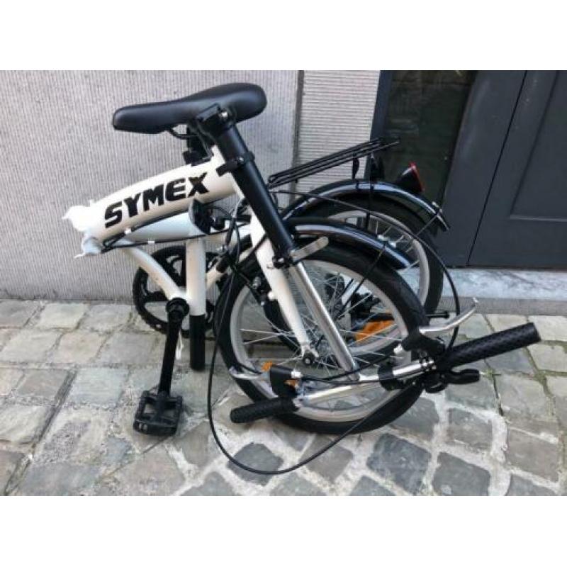 Vouwfiets van Symex met opbergtas