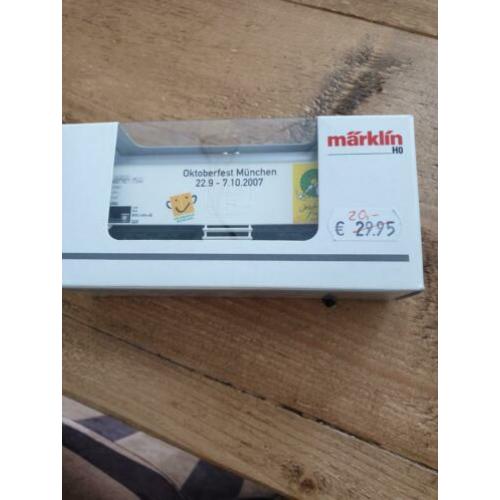Marklin koelwagen nieuw Oktoberfest 2007