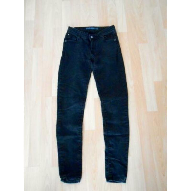 zwart donkergrijze Ultra soft super skinny broek maat 34 36