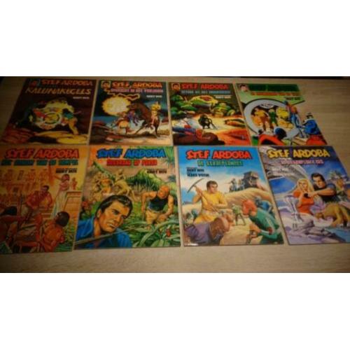 Stef Ardoba stripboeken 8 stuks zgan staat