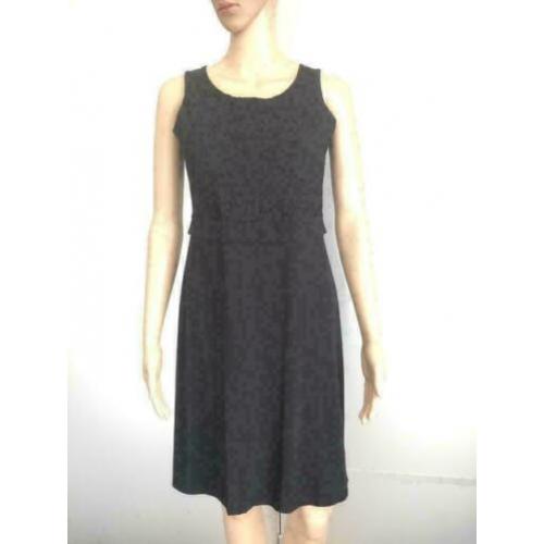 D703 No Man's Land maat 34/36=XS/S travelstof jurk zwart