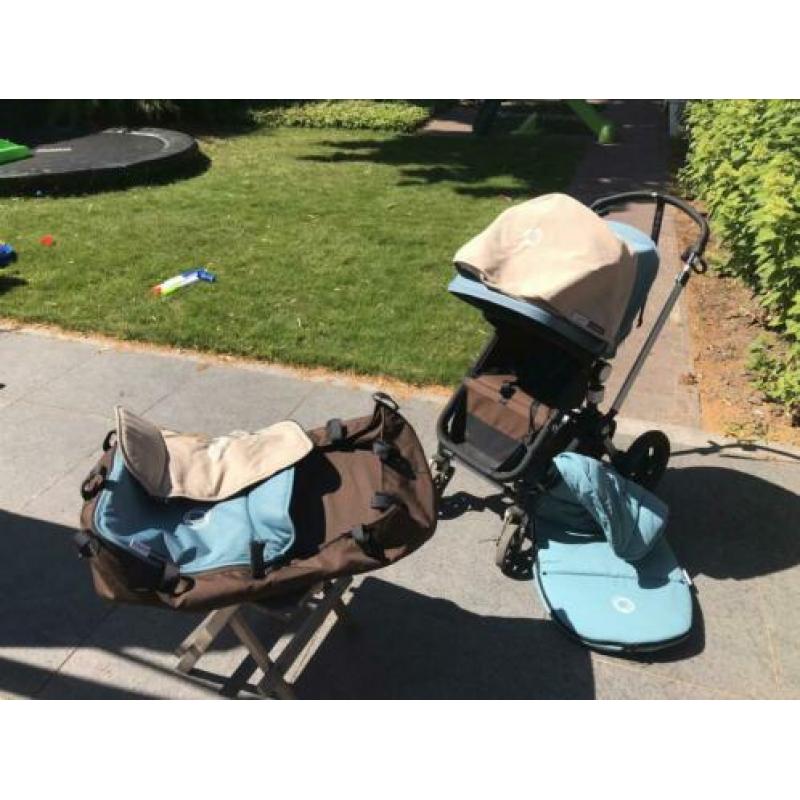 Bugaboo cameleon kap aqua plus voetenzak