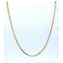 Gouden Byzantijnse Koningsketting 18 Krt / 60 cm