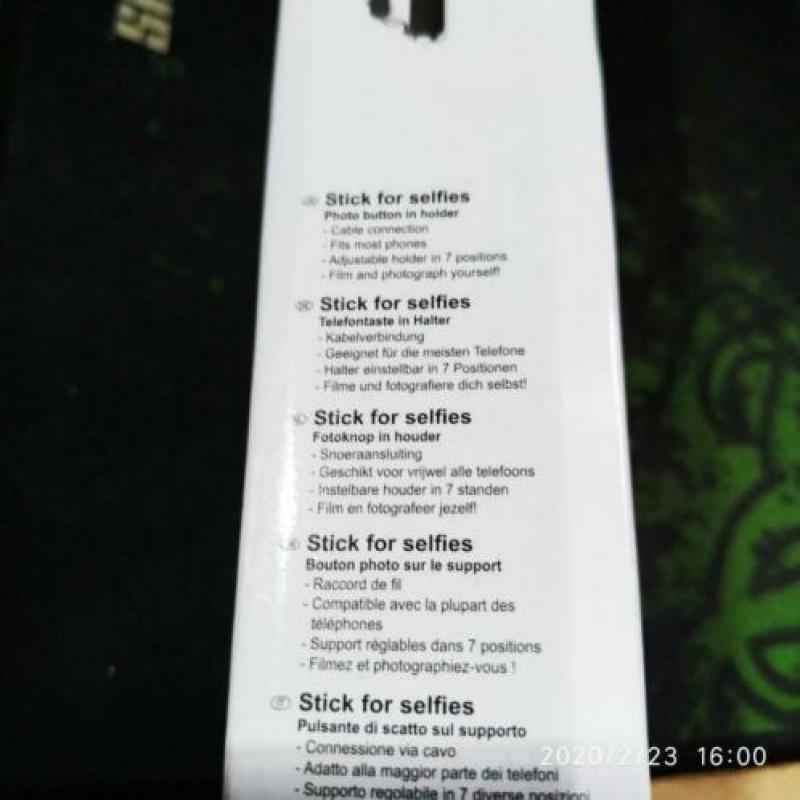 Selfie stick Polaroid, Bluetooth, 105 cm