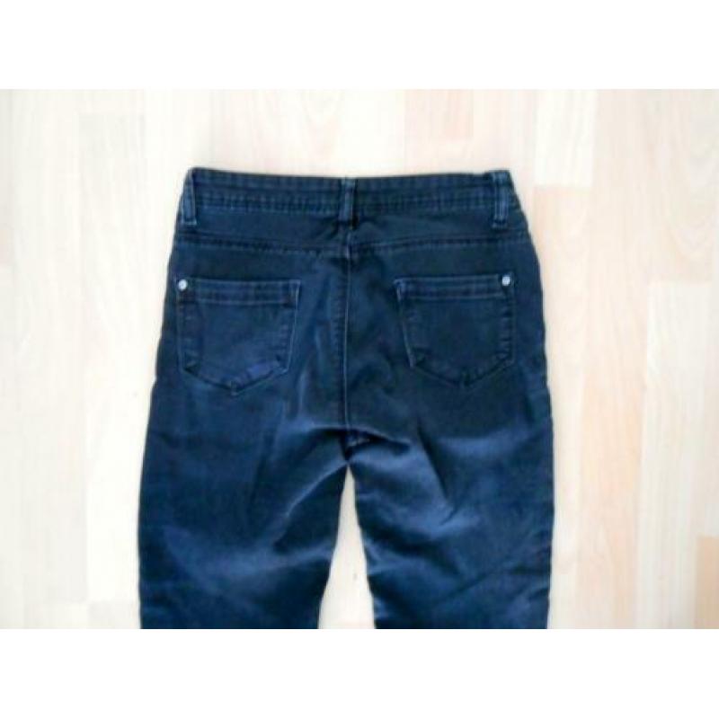 zwart donkergrijze Ultra soft super skinny broek maat 34 36