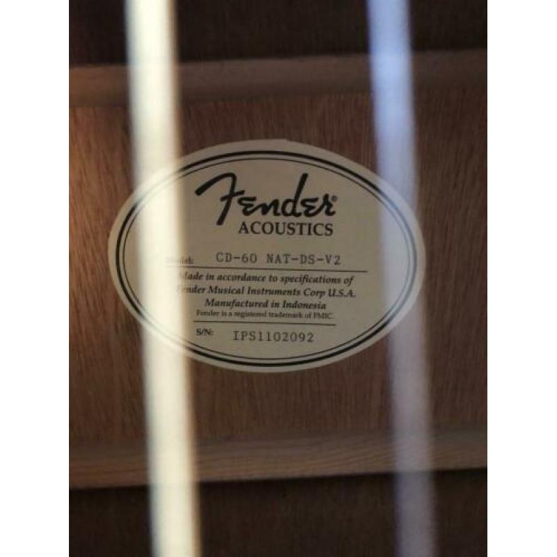Fender CD-60 V2 akoestische gitaar