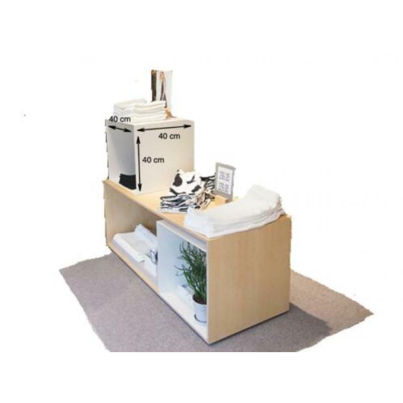 Kubus / Cubus Display / Tafel kast blokken wit NEW* VILLA