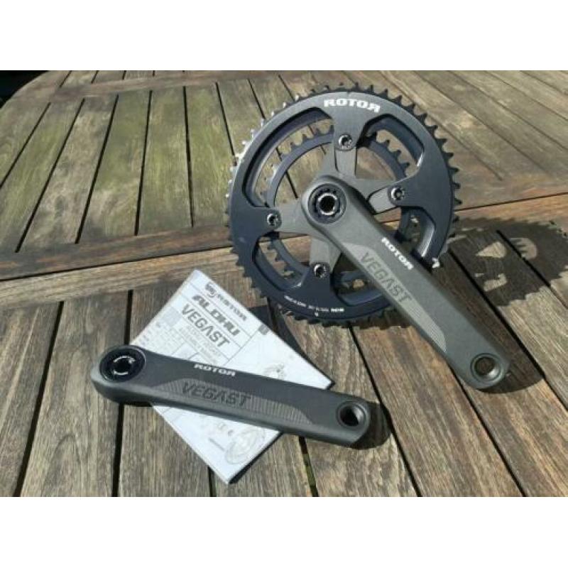 Nieuwe Rotor Vegast 172.5 Crankarmen en as