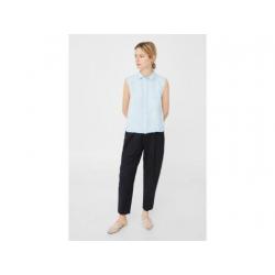 Mango linnen licht blauw bloesje nieuw maat 36