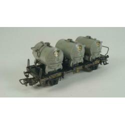 Märklin H0 - 4520/4920 - 5x Containerdraagwagens DB