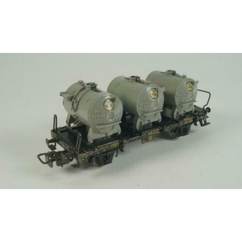 Märklin H0 - 4520/4920 - 5x Containerdraagwagens DB