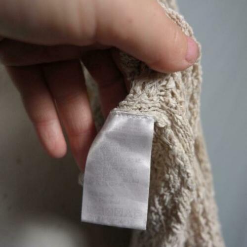 Mooi gehaakt beige vest. Mt M