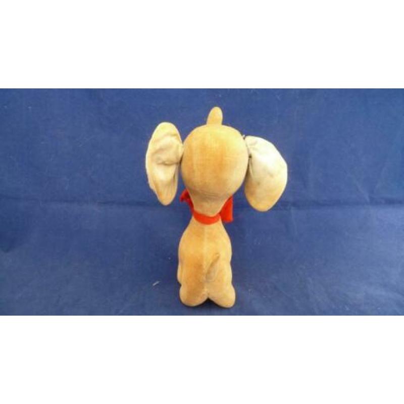 Retro/ vintage velvet olifant speelgoed decoratie