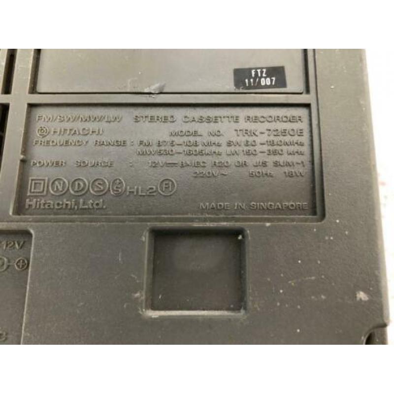 Hitachi stereo cassette recorder