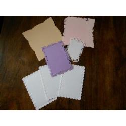 ruim 100 oplegkaartjes en randjes