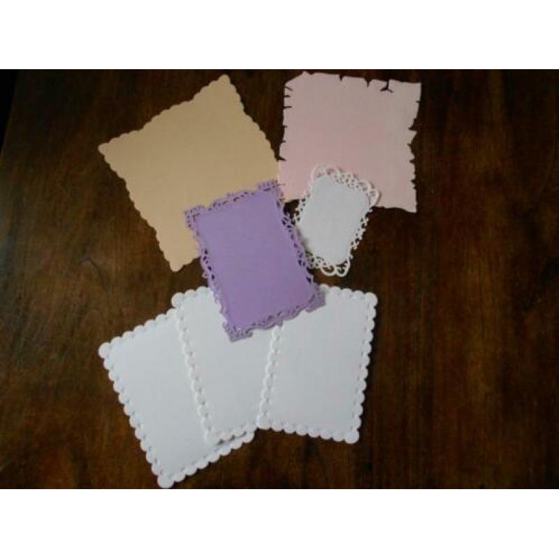 ruim 100 oplegkaartjes en randjes