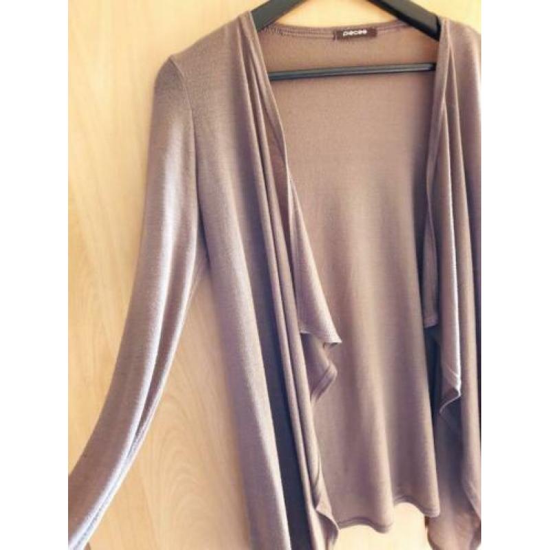 Pieces halflang waterval vest maat S
