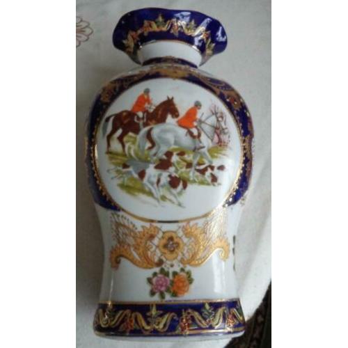 Prachtige vaas met jachttafereel